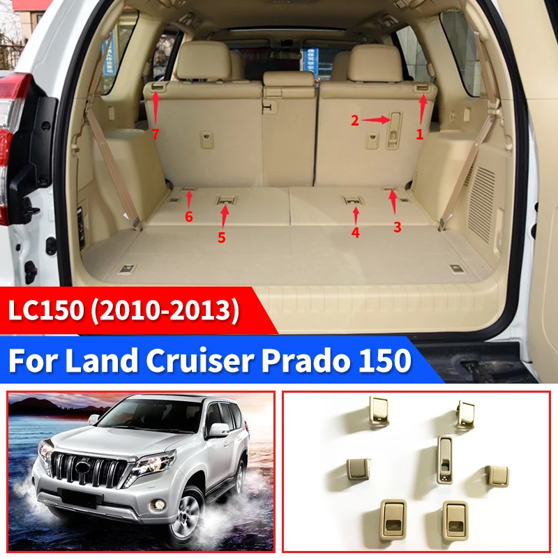 

Suitable for 2010-2013 Toyota Prado 150 middle row second row seat back handle LC150 Hand folding upside down lock handle