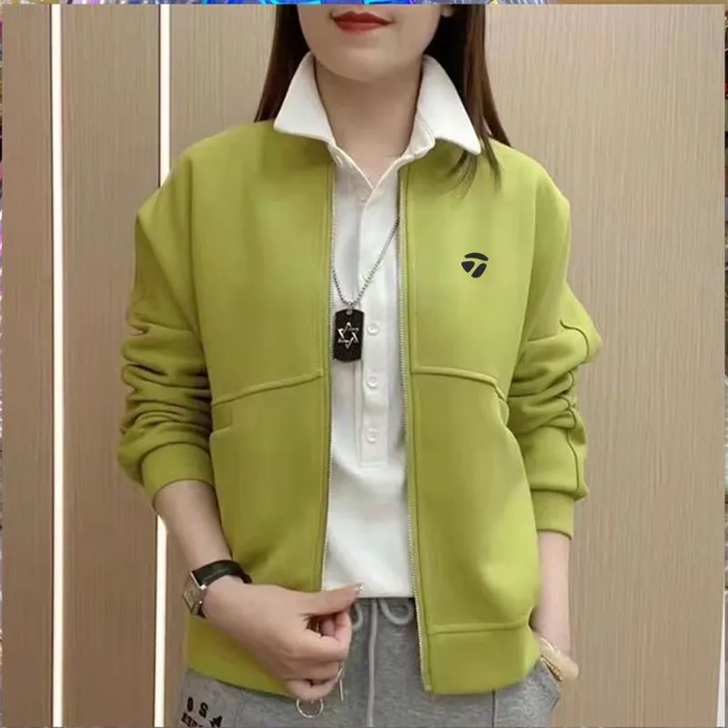 High Quality Women's Golf Clothing Autumn Ladies Golf Wear Jacket Pure ...