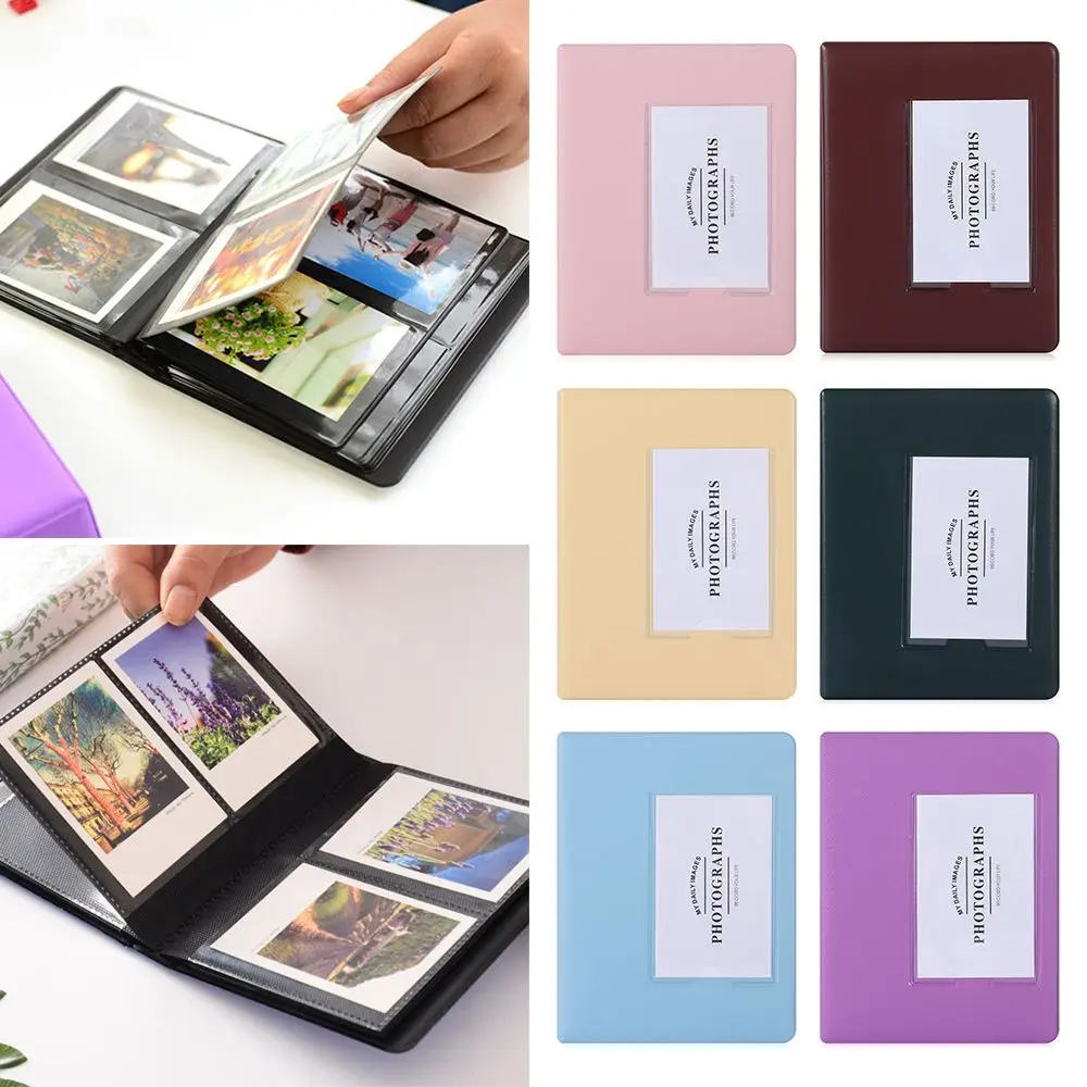 Tot stand brengen reguleren dubbellaag Mini Instant 3 Inch 64 Zakken Photocard Houder Voor Polaroid Fotoalbum Foto  Case Voor Film Instax - AliExpress