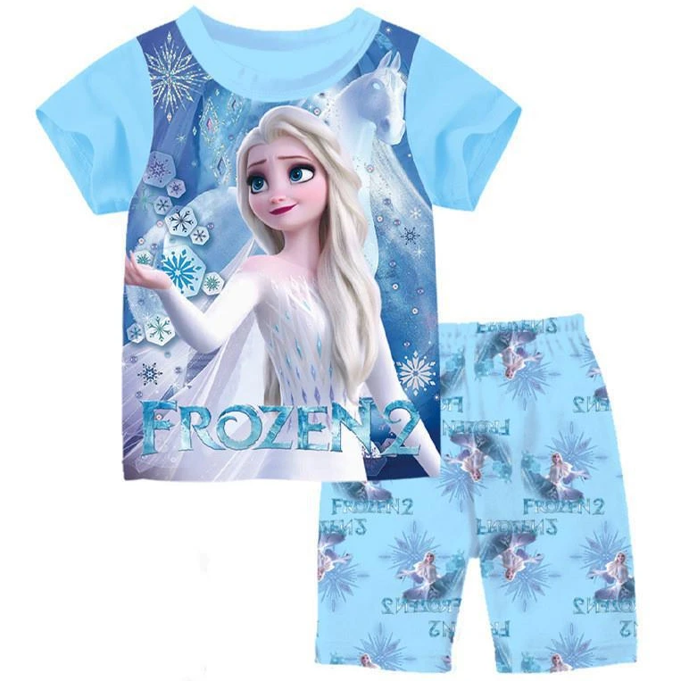 Sleepwear & Robes	 Children's Pajamas Set Cartoon Baby Boys Girls Clothes Mickey Summer Tops Pants Children's Pajamas Frozen Pajamas Set T Shirts christmas pajama sets Sleepwear & Robes