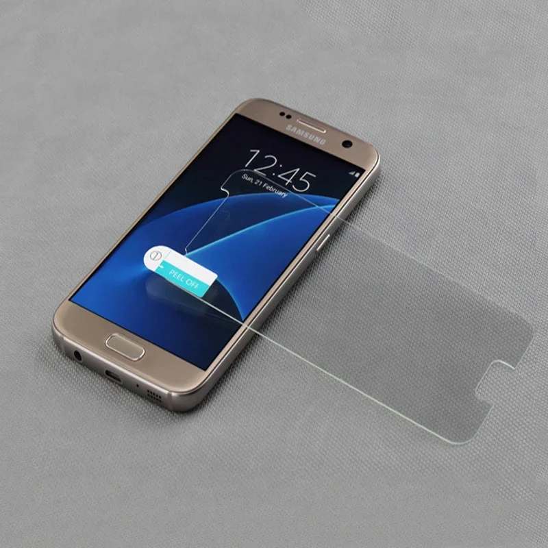 2 pezzi di vetro temperato per Samsung Galaxy S6 S7, pellicola protettiva antideflagrante - immagine 5