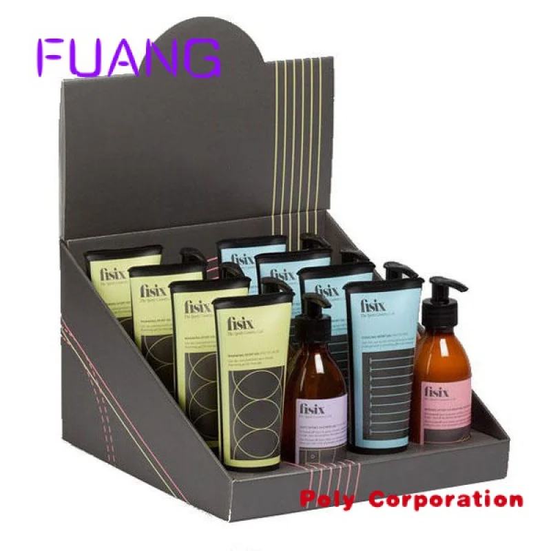 Custom  Skin Care Cosmetic Customizable Counter Top Display Box Paper Display Box for Retail Cardboard Display Box