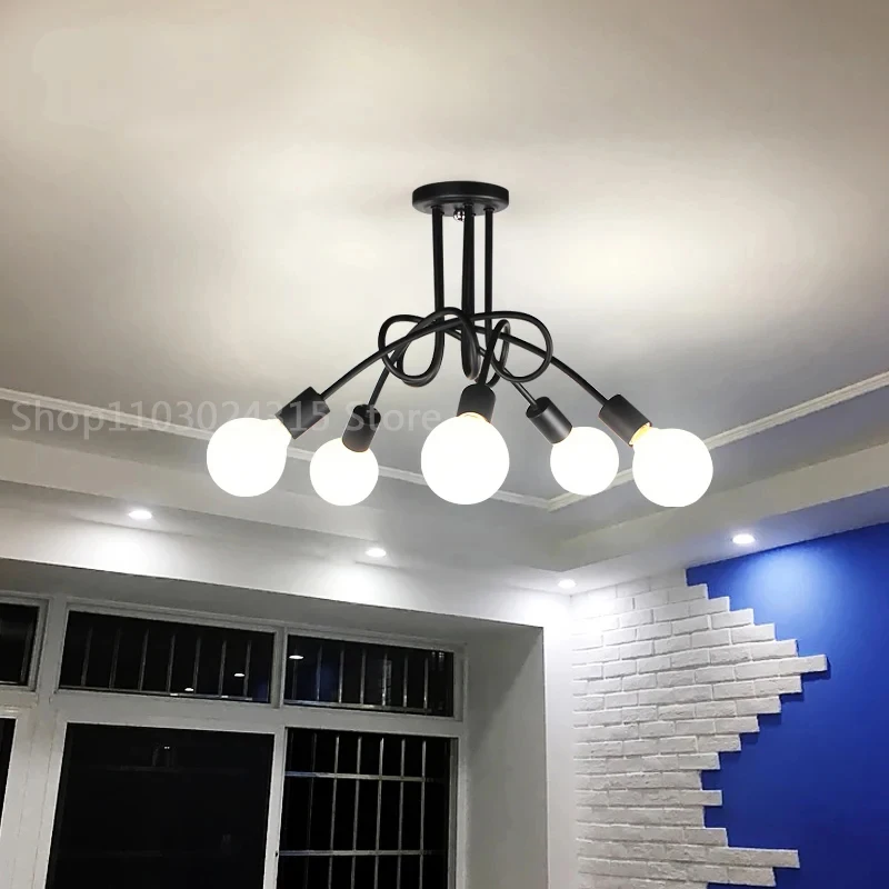 Led chandelier Ceiling chandelier Art lighting fixtures Modern Minimalist Chandelier Creative Branch-Shaped Gold-Plated Ceiling Light Hotel Restaurant Living Room Kitchen Bedroom Light