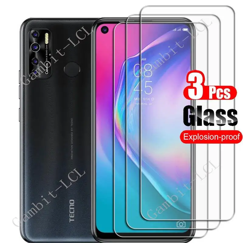 3 шт. закаленное стекло для Tecno Camon 15 Air Защитная пленка для Camon15 Camon15Air CD6, CD6S CD7 6,6 