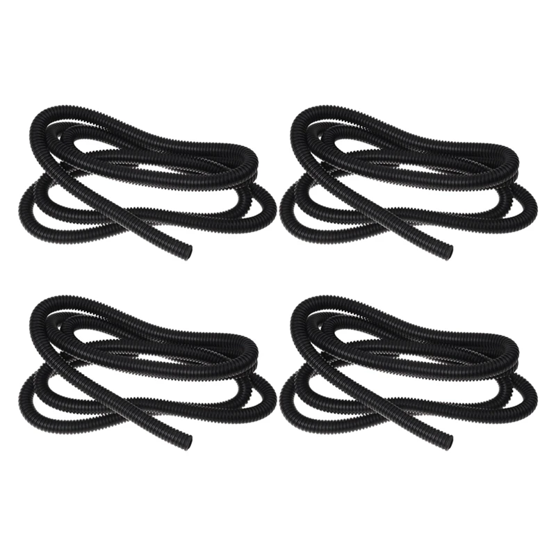 

4X Electric Wire Protector 1/2 Inch Dia Corrugation Tubing Pipe 6.5Ft