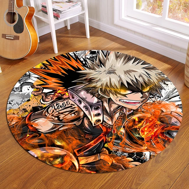 Acheter Anime Naruto tapis ronds pour salon tapis doux flanelle sol tapis  chambre tapis pour enfants cuisine tapis