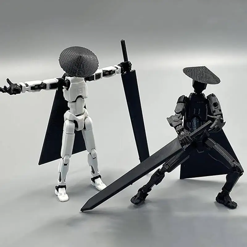 13 Action Figure Set 3D Printed Multi-Jointed Movable T13 Lucky13 Dummy Mobile Robot Desktop Decorations For Game Lovers_voghion.com