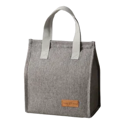 Insulated Leakproof High-Capacity Lunch Bag (GRAY)