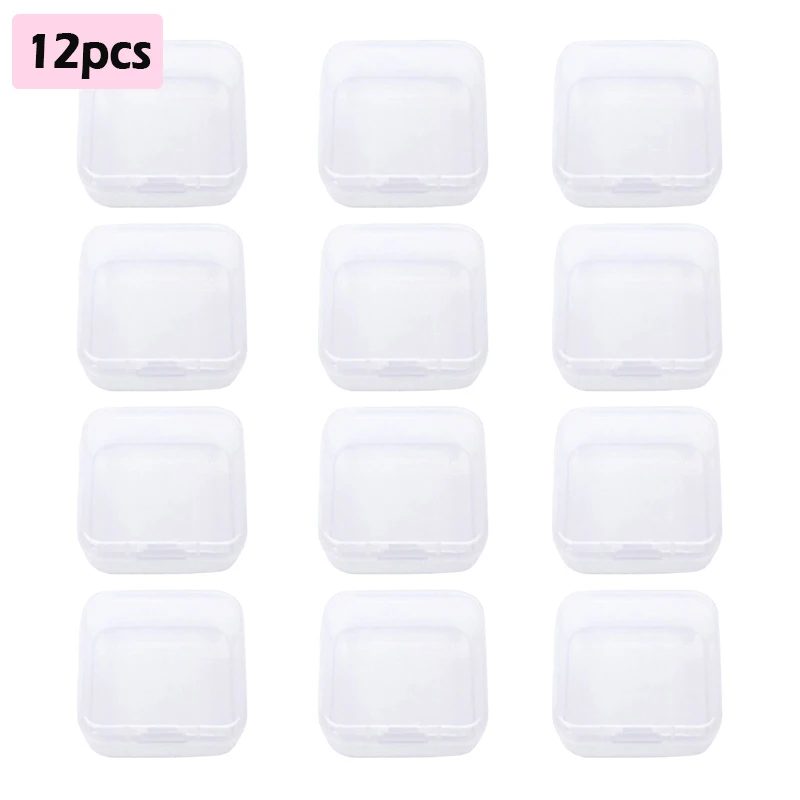 4/8/12pcs Mini Plastic Storage Containers Box Portable Medicine Holder  Storage Organizer Jewelry Packaging for Earrings Rings - AliExpress