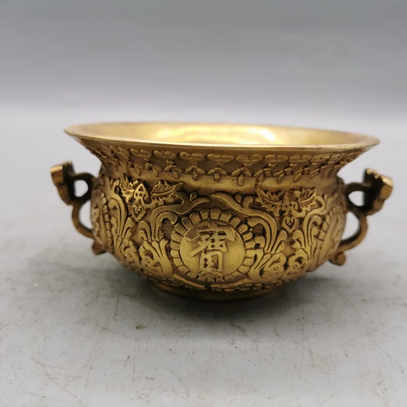

Factory Wholesale Antique Bronze Collection Ruyi Cornucopia (Small) All the Best Fortune Rolling in the Red Sun