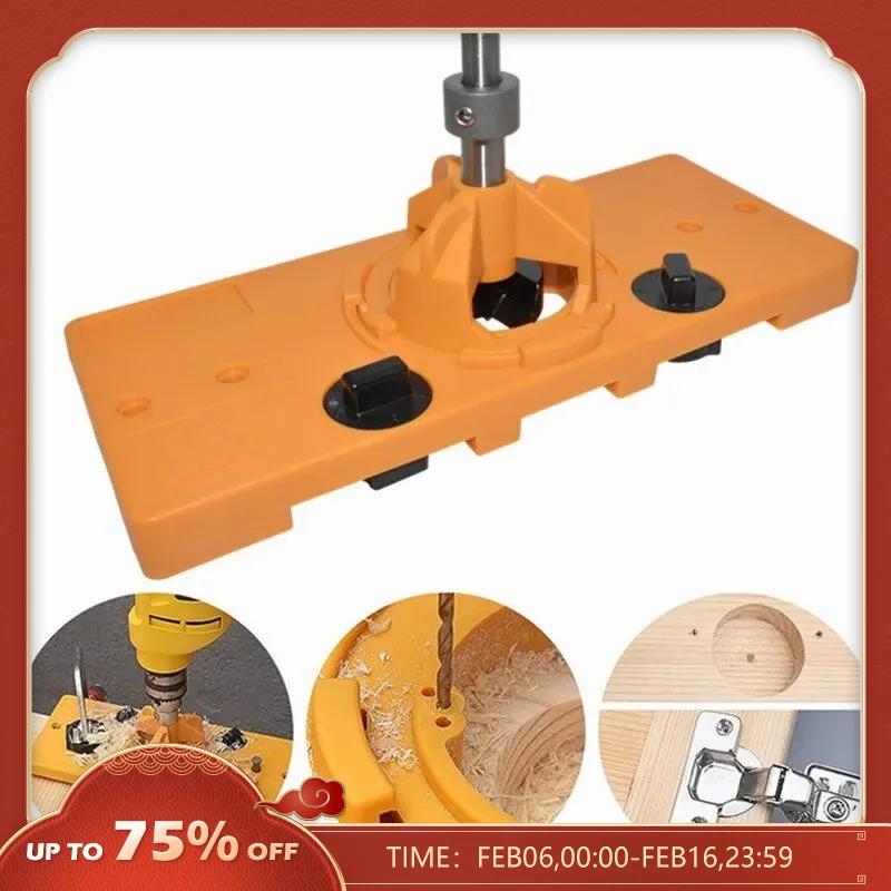 Woodworking-35mm-Hinge-Hole-Jig-Drill-Guide-Set-Closet-for-Cabinet-Door ...