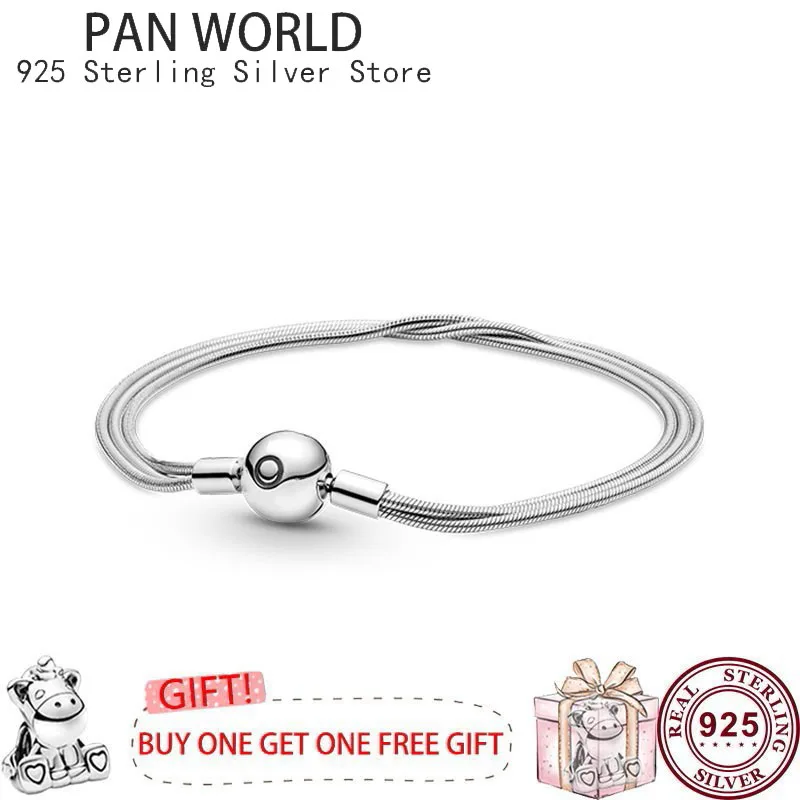 New Hot Selling 925 Sterling Silver Beaded Love Heart T-shaped Women's Logo Bracelet Suitable for Original DIY Charm Jewelry