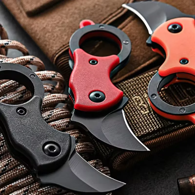 Outdoor Pocket Knife Portable EDC Key Knife Fox Knife Paw Knife Case Opener Knife Necklace Carry-on Portable Mini Pocket Knife 3