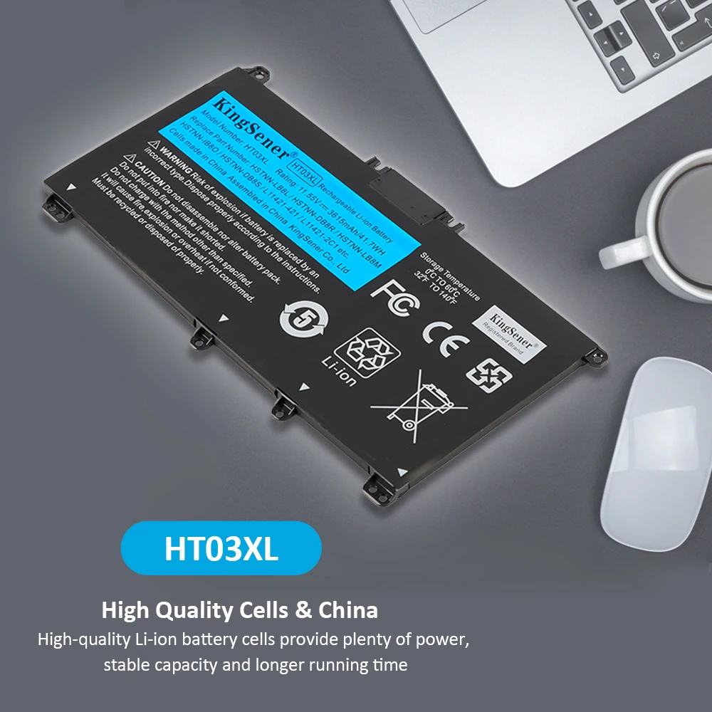 Kingsener-bateria para Pavilhão hp Ht03xl 14-ce0025tu 14-ce0034tx 15-cs0037t 250 255 g7 Hstnn-lb8l L11421421 Hstnn-lb8m Db8r - Imagem 5