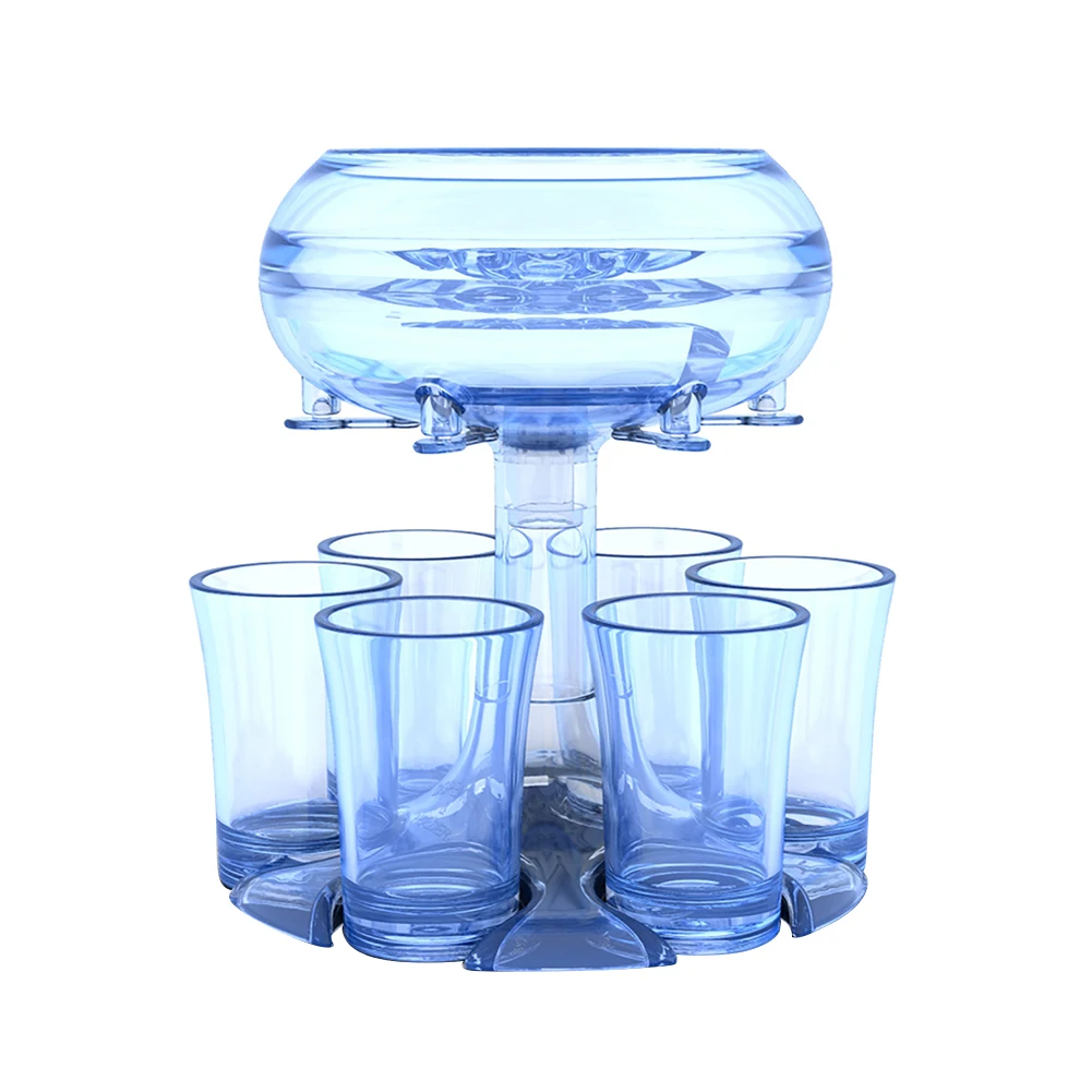 Gift Home Bar Party Suitable for Adults Drinking Games Comes With 6 Acrylic Shot Glasses and Six Stoppers 6 SHOT GLASS DISPENSER by DRPSY Alcohol Caddy and Carrier 