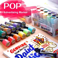 Original Genvana Pop Marker 30mm Flat Tip Pen for Poster Advertising Promotion Pen School & Office Supplies Permanent Marker 1