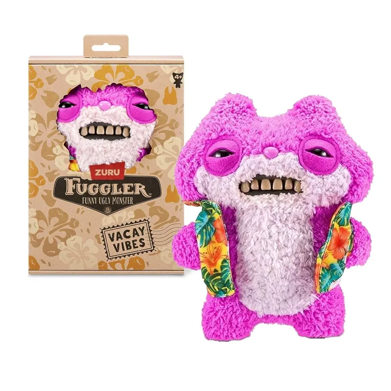 Fuggler Funny Ugly Monster Plush Vacation Series Sketchy Squirrel
