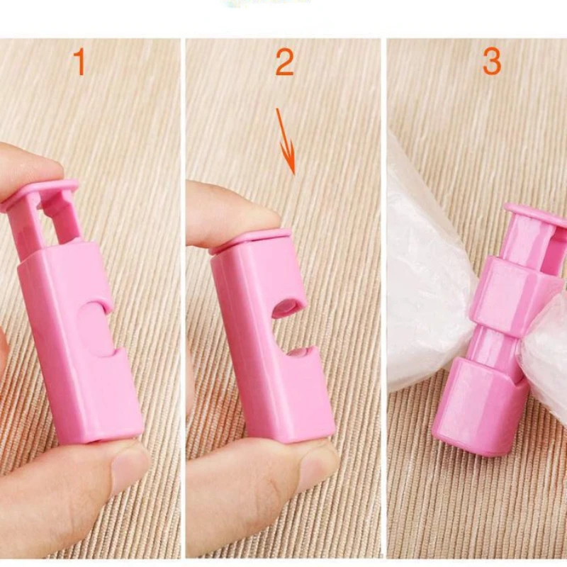 2/4/6PCS 재사용 가능한 빵 가방 클립 신선 식품 밀봉 플라스틱 스프링 클립 가정용 주방 정리용 스낵 보관 밀봉 클램프