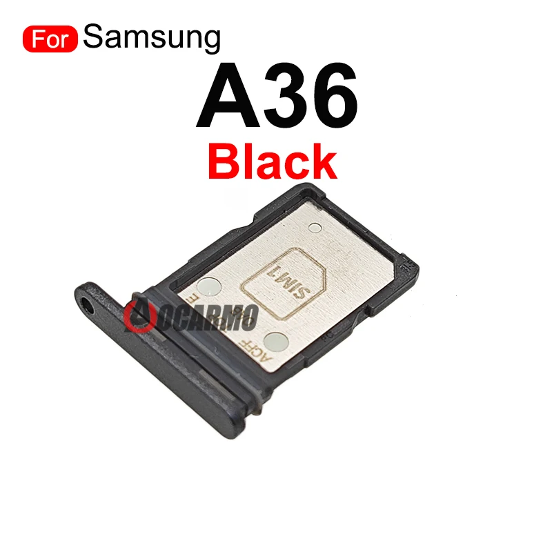 삼성 갤럭시 A26 A36 A56용 아오카모 블랙 퍼플 화이트 핑크 심 트레이 슬롯 SIM 카드 마이크로 SD 카드 홀더 교체 부품