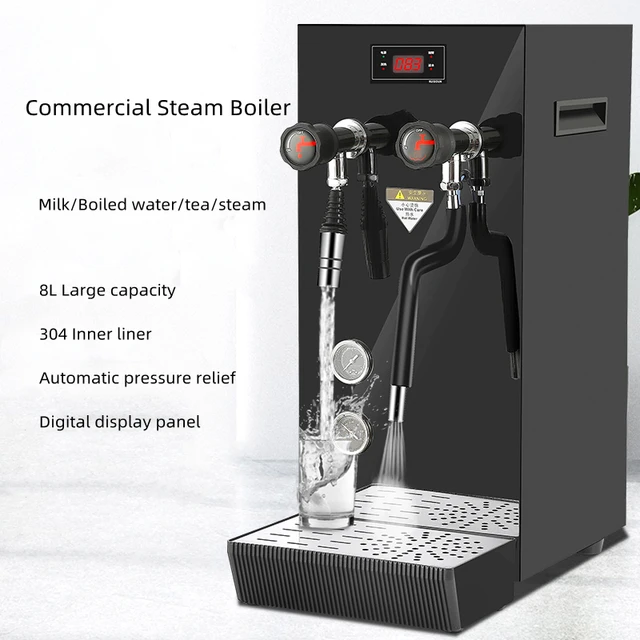 Boiling Water Machine Milk Bubble Machine40l Steamer Water Boiler Tea Shop  Commercial Equipment Machine Coffee Maker - Food Processors - AliExpress