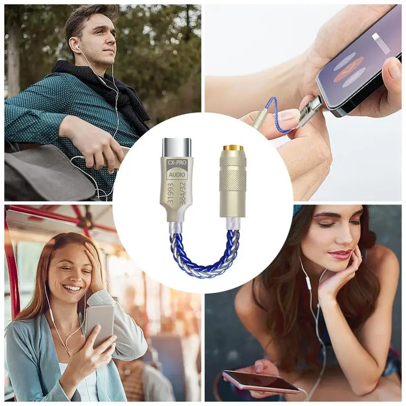 USB Type C To 3.5mm Earphone Jack USB C To 3.5mm Jack Converter Audio Adapter For Mobile Phones Audio Cable Converter for Huawei