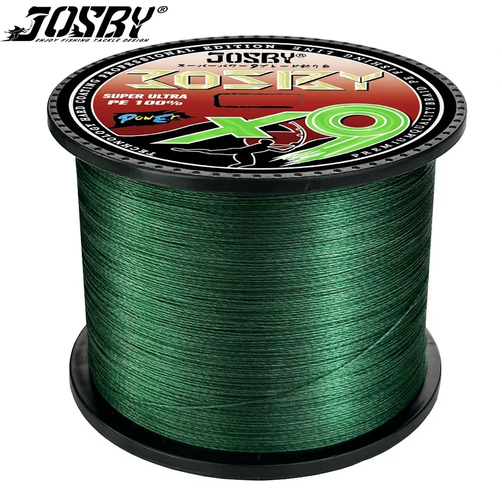 

JOSBY 9 Strands 500M 300M 1000M PE Braided Fishing Line Tresse Peche Saltwater Multifilament Wire 9 Weave Extreme Smooth Pesca