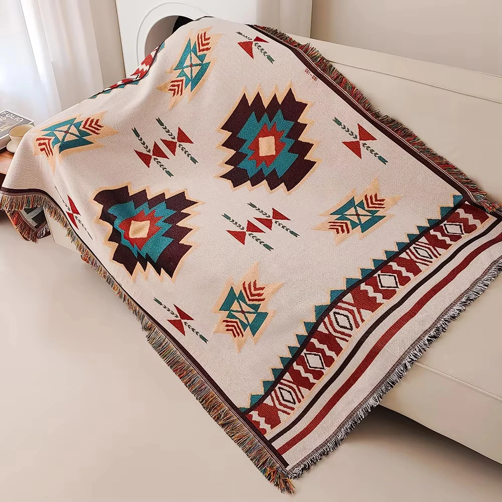 Bohemian-Themed Multi-Purpose Throw Blanket