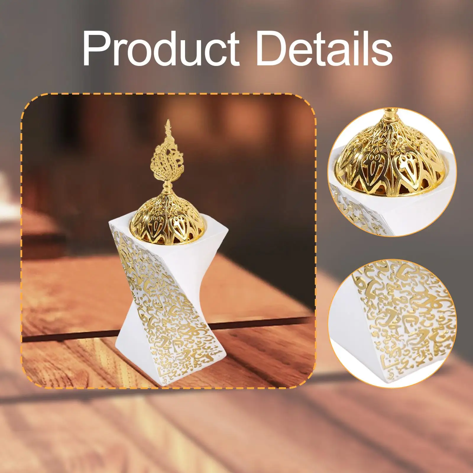 Incense Burner Stand Accent Room Home Fragrance Desktop Gift Meditation Censer for Festivals Dining Room Holidays Party Hotel