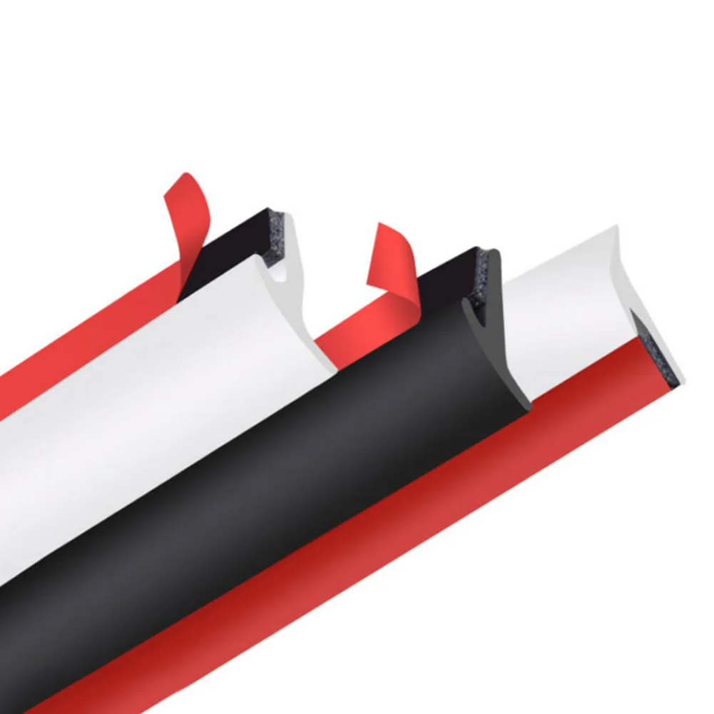 2/5M 5MM*7MM T-Type Rubber Sealing Strip Black Sealing Strip Weatherproof For Car Edge Trim Bumper Car Accessories