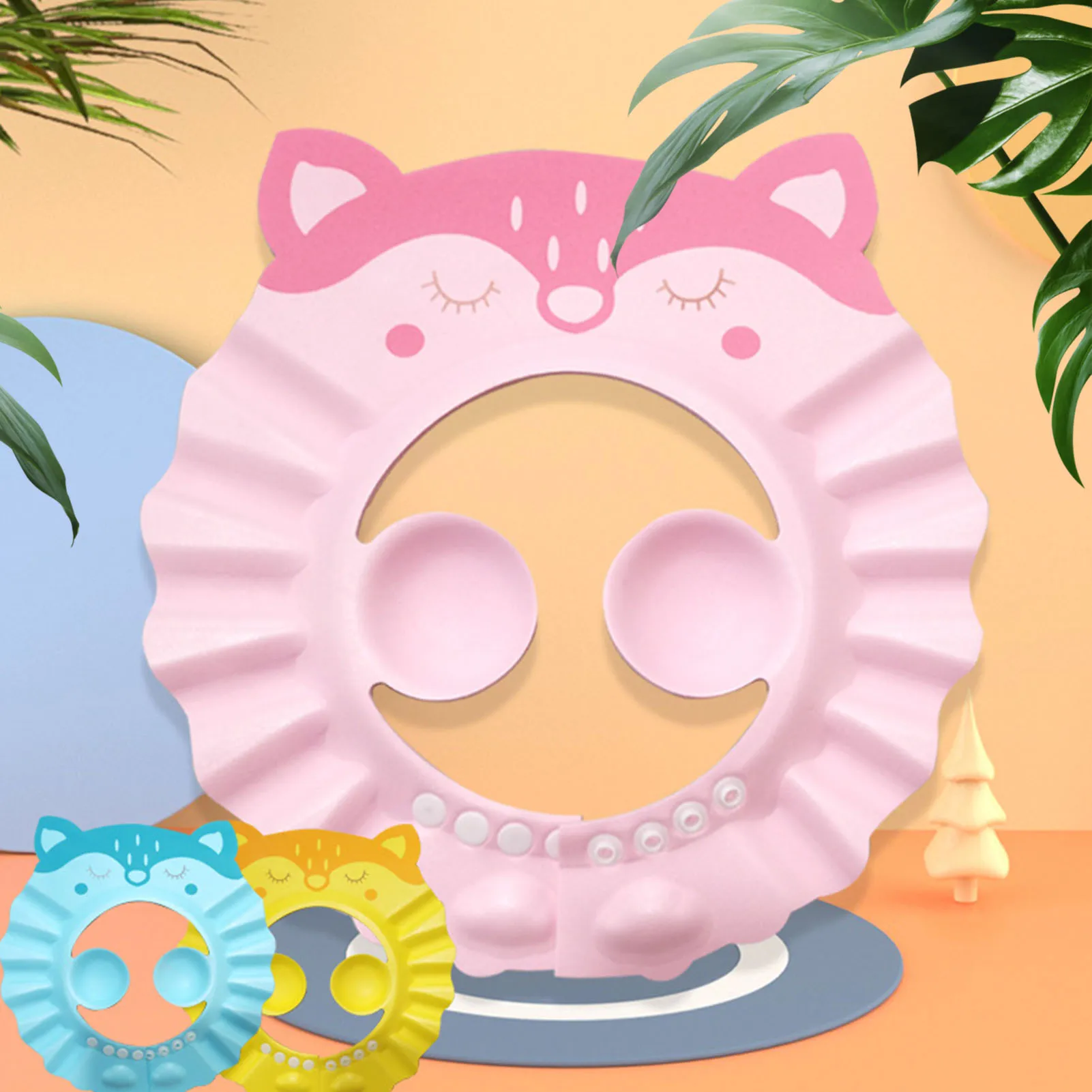 Baby Shower Cap Baby Bathing Cap With Ear Protection Wash Bath Shield Visor Hat Adjustable Bathing Tub Head Protector For hair wash hat,shampoo shower cap,hair wash shield