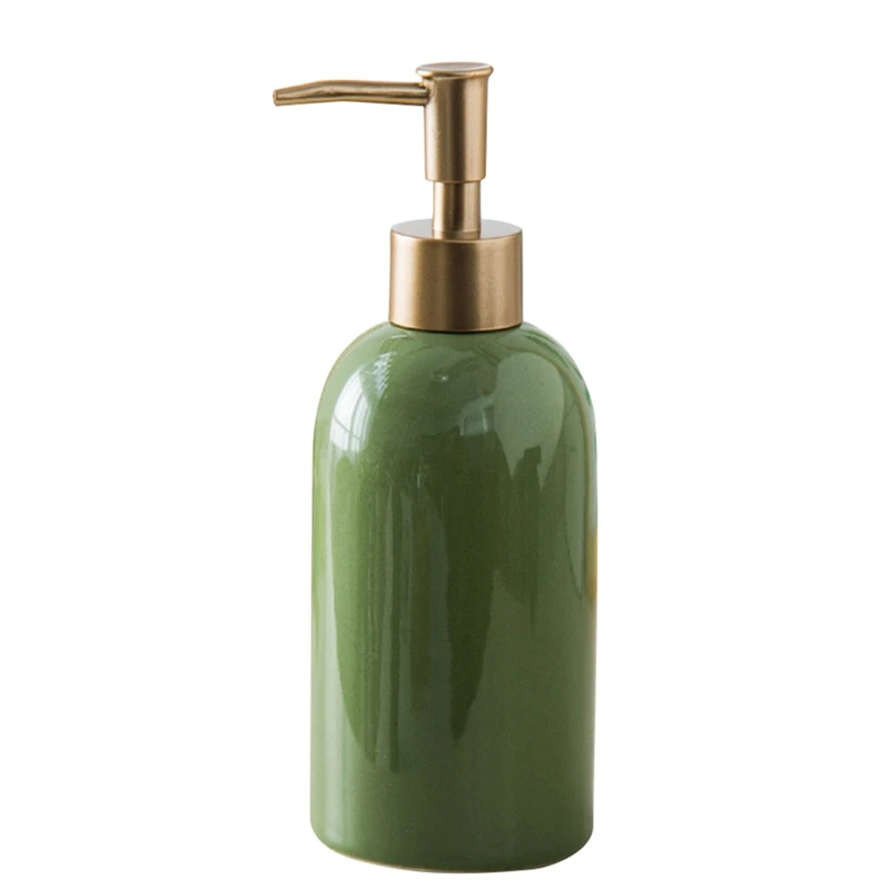 

Диспенсер для мыла в простом стиле, многоразовый керамический флакон для жидкого мыла и шампуня, дозатор для рук