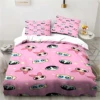 Anime Powerpuff Cute Grils Cartoon Bedding Set Duvet Cover Bed Set Quilt Cover Pillowcase Comforter king Queen Size Boys Adult 5