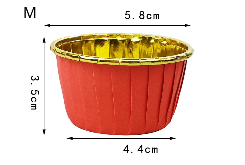 50pcs Foil Cupcake Liners with Lids Round Aluminum Muffin Cake Holders Pans Baking  Cups Tray 5.5oz Heat Resistant Cake Cups 2023 - AliExpress