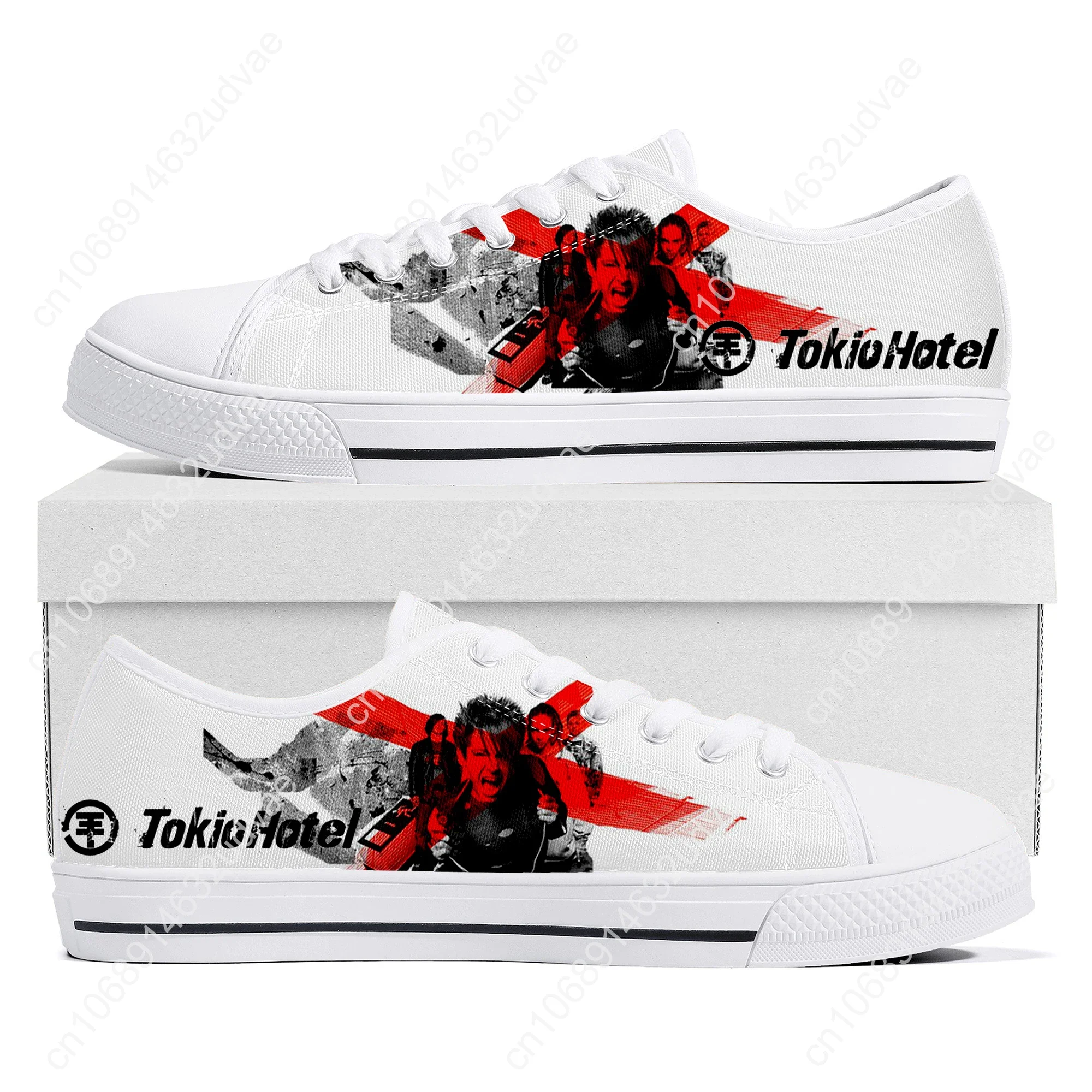 Germany Rock Band Tokio Hotel Low Top Sneakers Men Women Teenager High Quality Shoes Canvas Sneaker Couple Made shoe