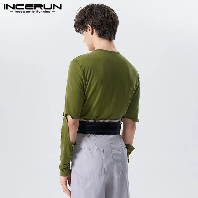 INCERUN Tops 2023: 세련되고 편안한 남성을 위한 미국 스타일 티셔츠