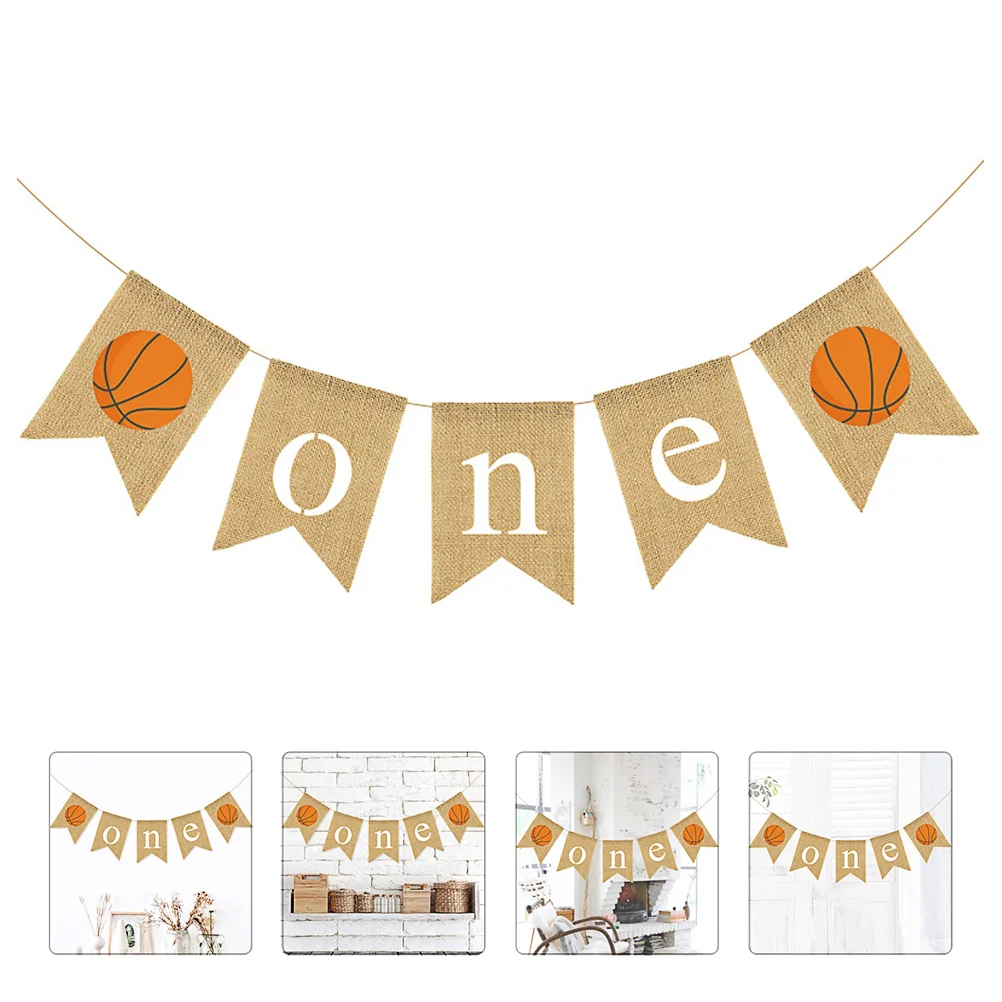 

First Birthday Party Flag Fishtail Flag Burlap Banner Swallowtail Bunting Baby Shower Hanging Garland Party Supplies Background