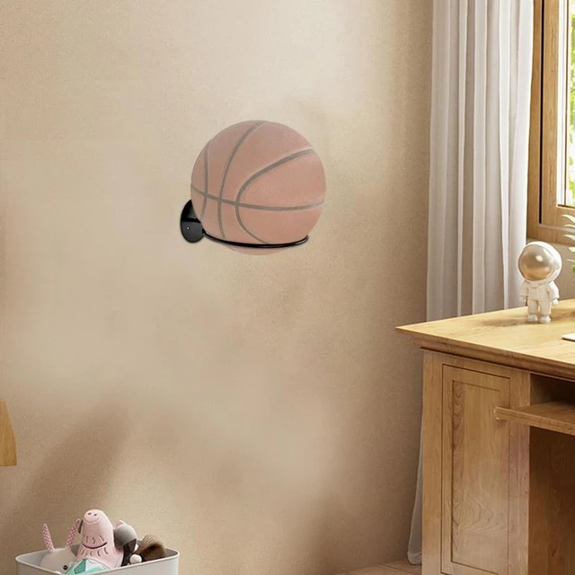 Étagère de présentation de football polyvalente, support mural de basket- ball, rangement de basket-ball mural, décor de chambre en fer T1 -  AliExpress