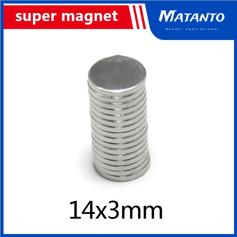

20/50/100pcs 14x3 mm Rare Earth Magnet Diameter 14x3mm Fridge Round Magnets 14mm*3mm Permanent Neodymium Magnetic 14*3