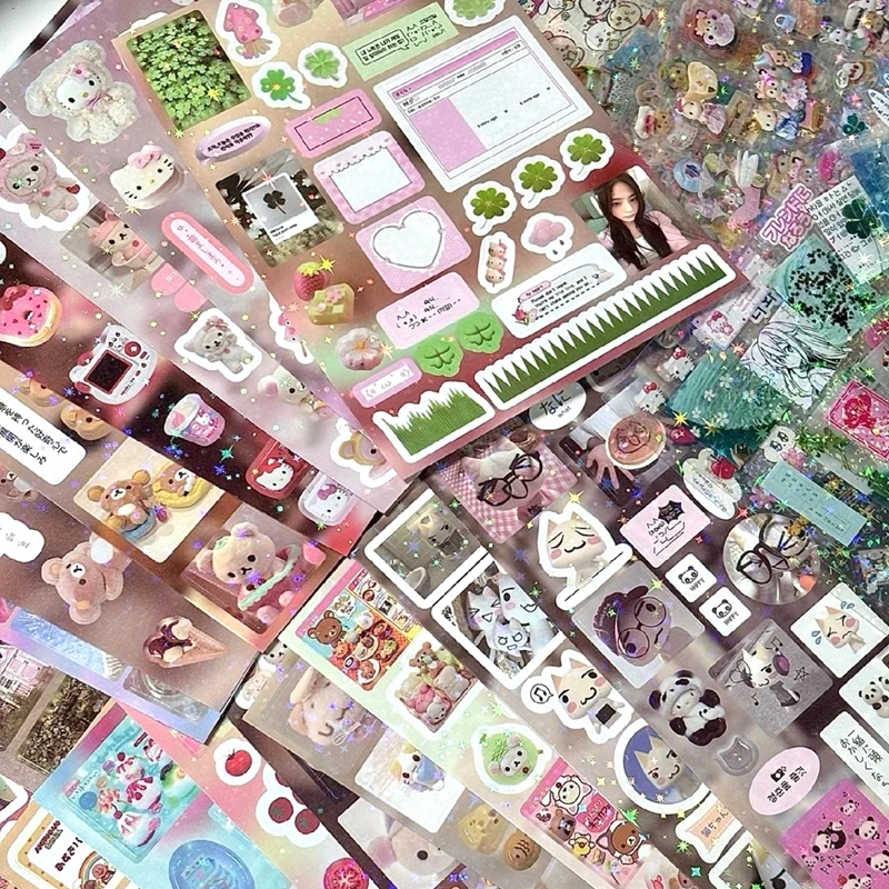 Y2K Cute Glitter Sticker Set 2
