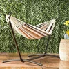 Portable Hammock Stand Included 450 LBS Capacity with Space Saving Carrying Case for Camping Garden Backyard Patio IndoorOutdoor 3