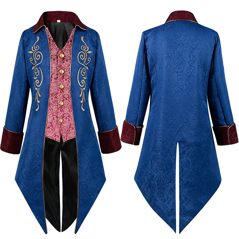 

New Men's Tuxedo Medieval Vintage Medium Length Coat