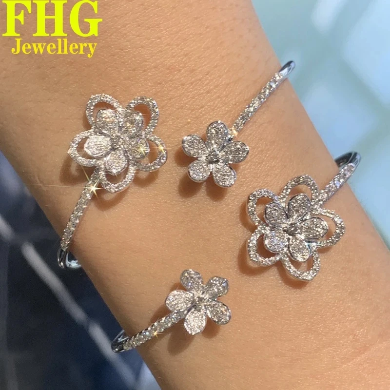 

Белый бриллиантовый браслет 1 карат 18K Au750