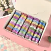 50 Rolls Random Design Glitter Washi Masking Tape Set Decorative Craft Tape Collection for DIY and Gift Wrapping 1