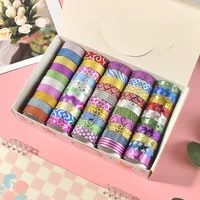 50 Rolls Random Design Glitter Washi Masking Tape Set Decorative Craft Tape Collection for DIY and Gift Wrapping 1