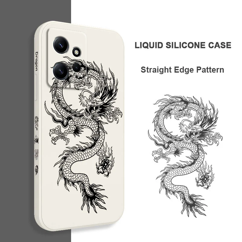 Dragon Groaned Liquid Silicone Phone Case - Premium Protection