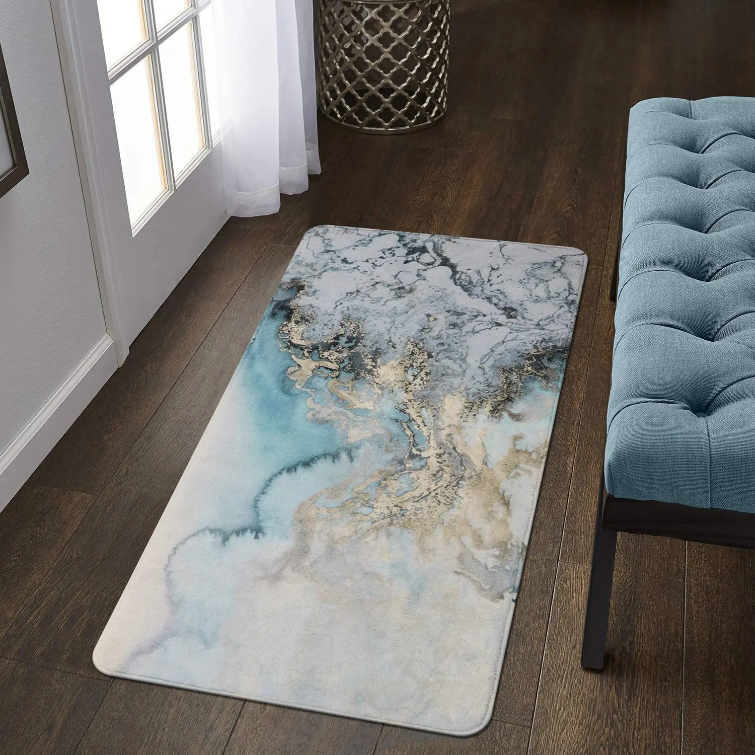 

Home Decor Marble Pattern Area Rugs Anti-Slip Rugs Antique Throwing Floor Rugs Door Mats Bedroom Laundry Room Decor Fluffy Rug