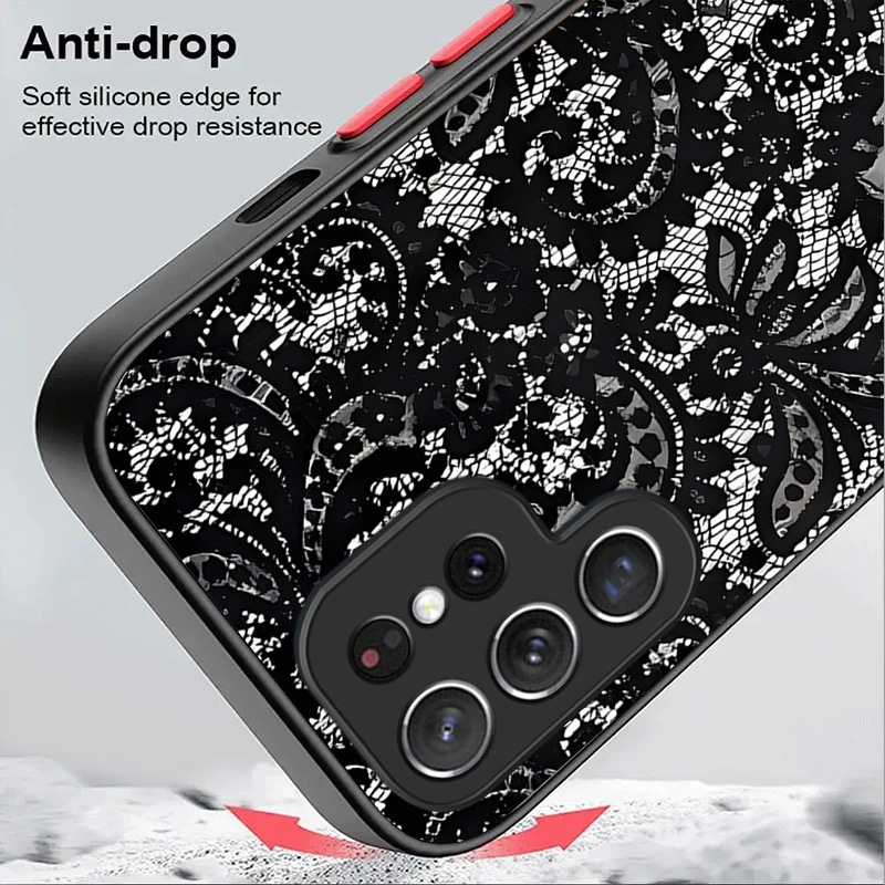 Elegant Vintage Lace Floral Phone Case Cover