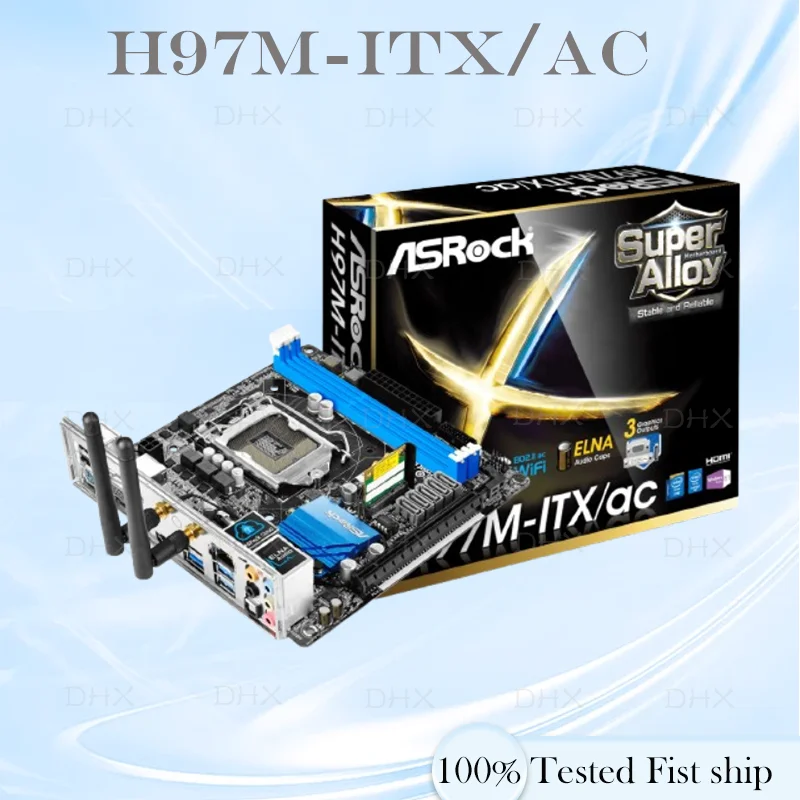 ASRock ASRock H97M-ITX/ac Mini-ITX LGA1150 haswell 極美品 使用僅少