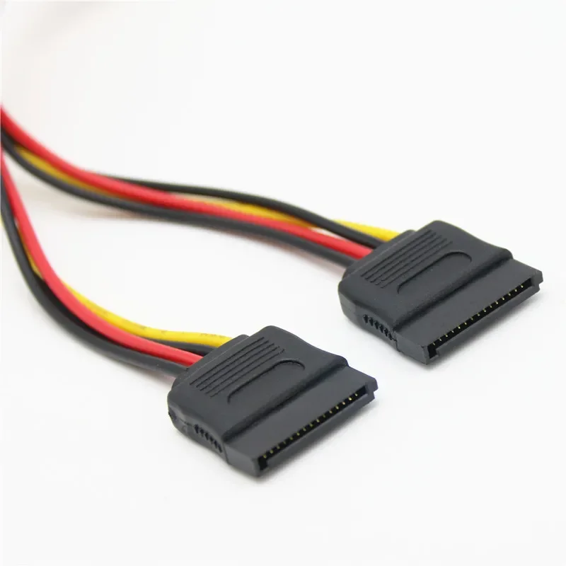 Cable De Alimentación De 4 Pin Molex Macho A 2 Puertos, Cable De Alimentación IDE De 4 Pin, 1 División, 2 Chasis De Alimentación, Adaptador De Extensión De Ordenador - AliExprs
