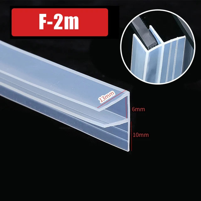 Duschdichtung PVC Ersatzdichtung TYP-4 2m Glasstärke 4-10mm
